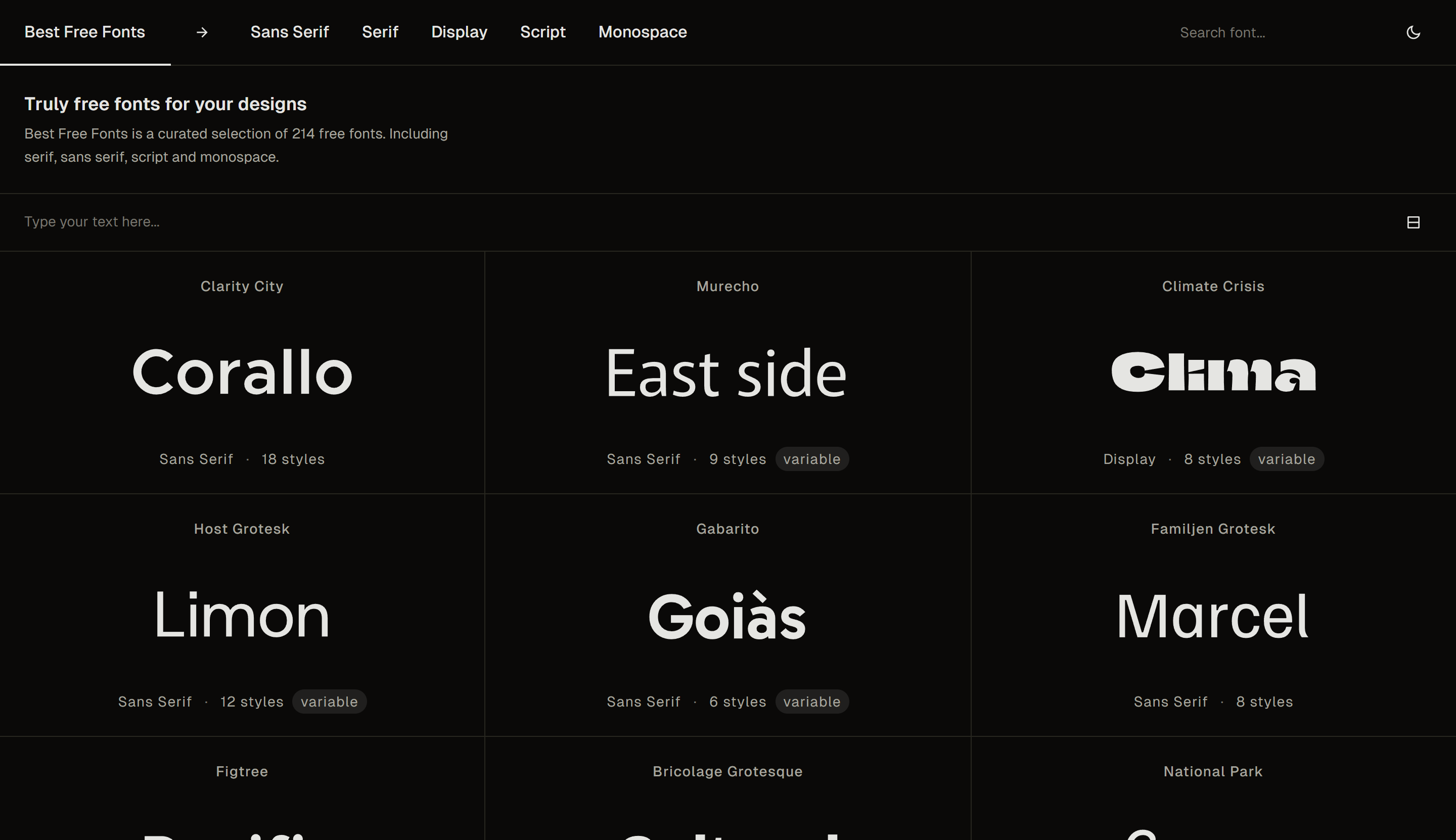 Preview of BestFreeFonts