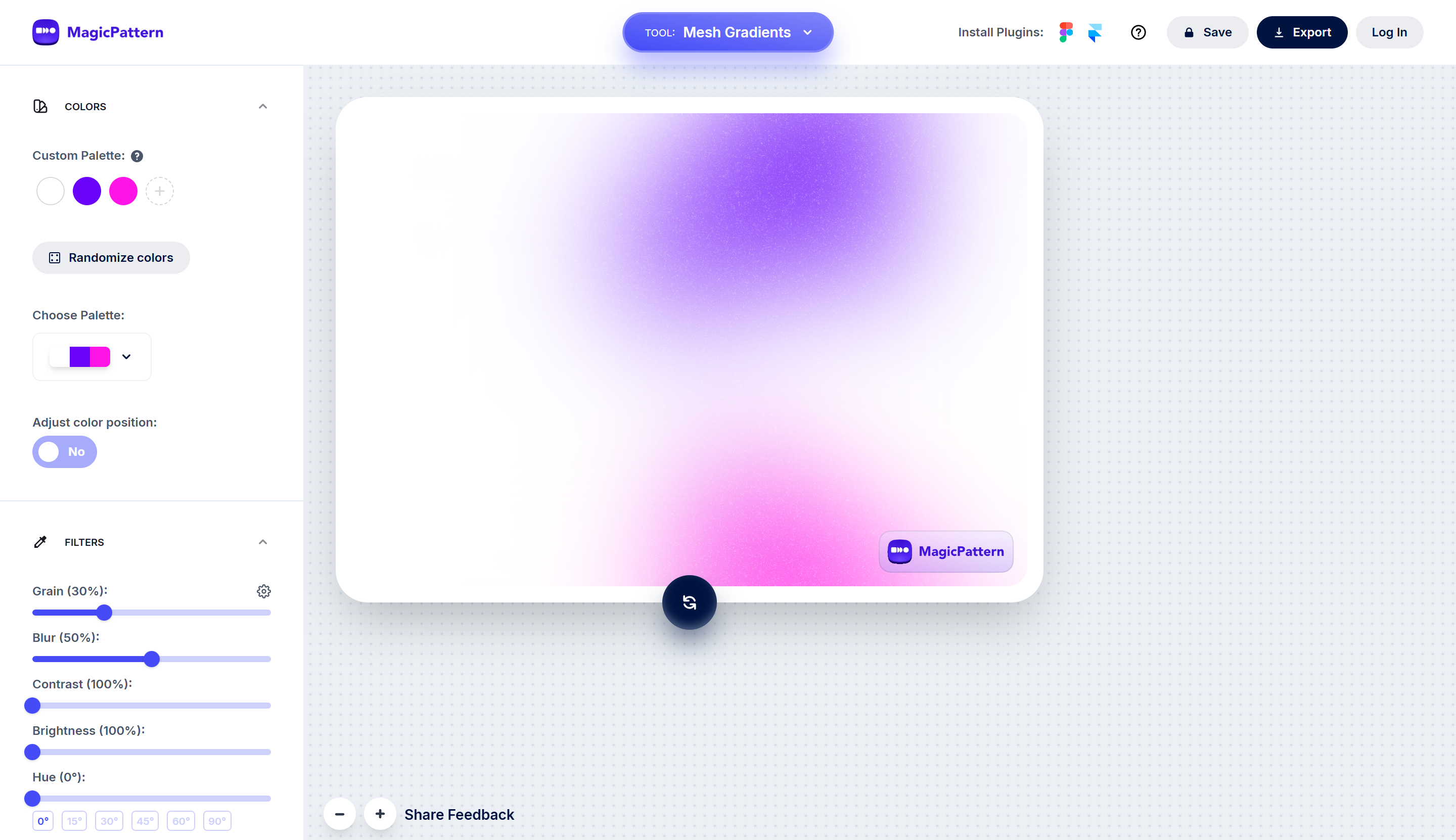 Preview of Mesh Gradient Generator