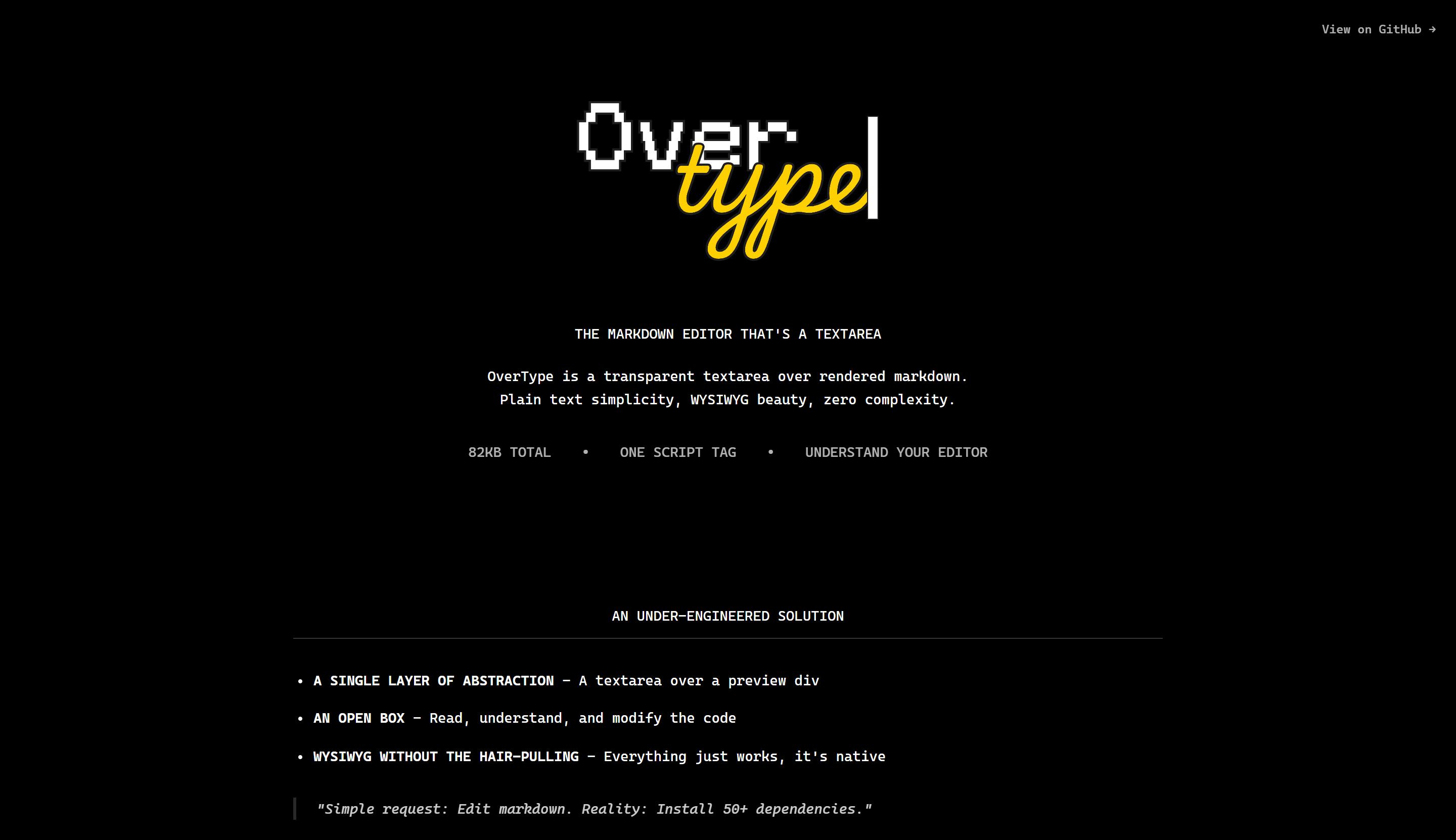 Preview of Overtype
